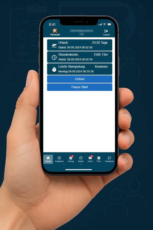 Personaleinsatzplanung und Zeit Erfassung