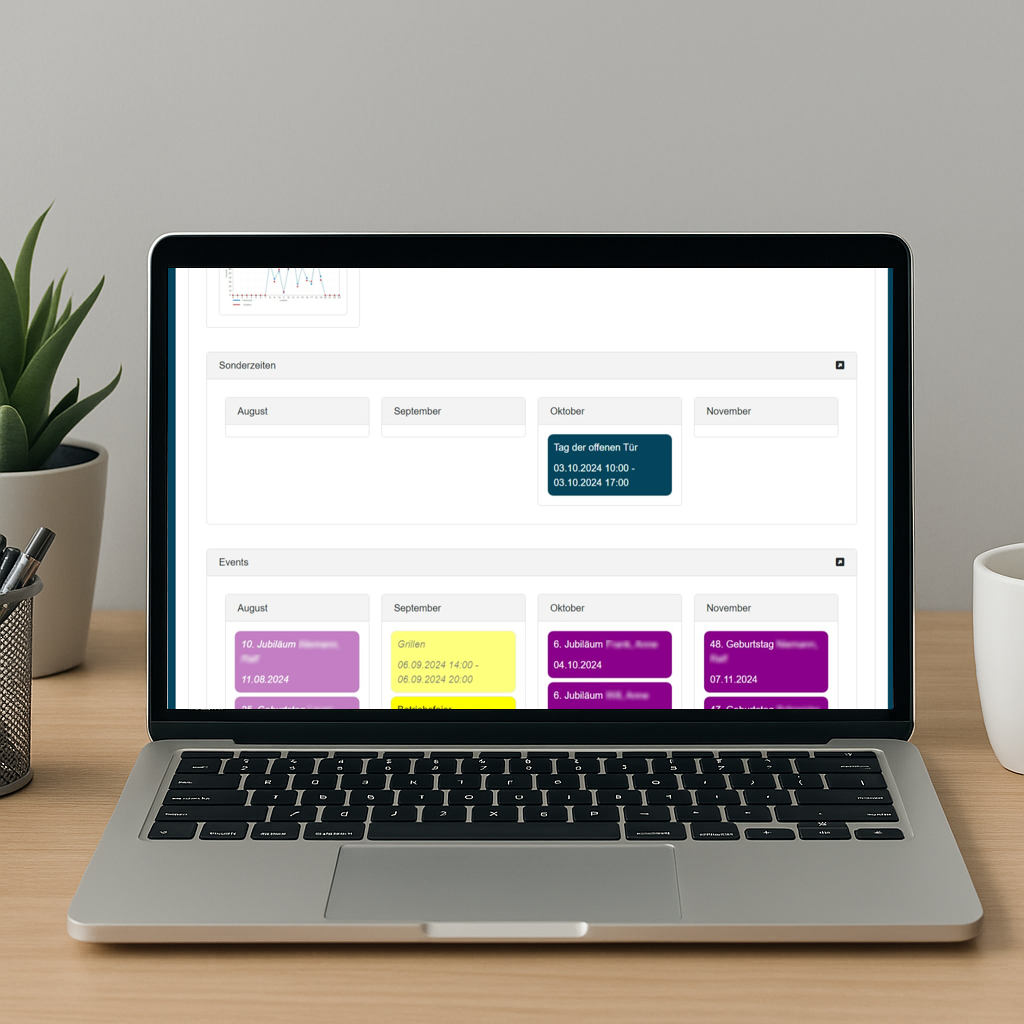 Personaleinsatzplanung und Zeit Erfassung